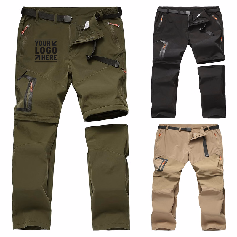 Men Hiking Outdoor Convertible Quick Dry Fishing Pant Short