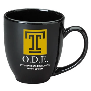 15 oz. Black Ceramic Bistro Mug 1
