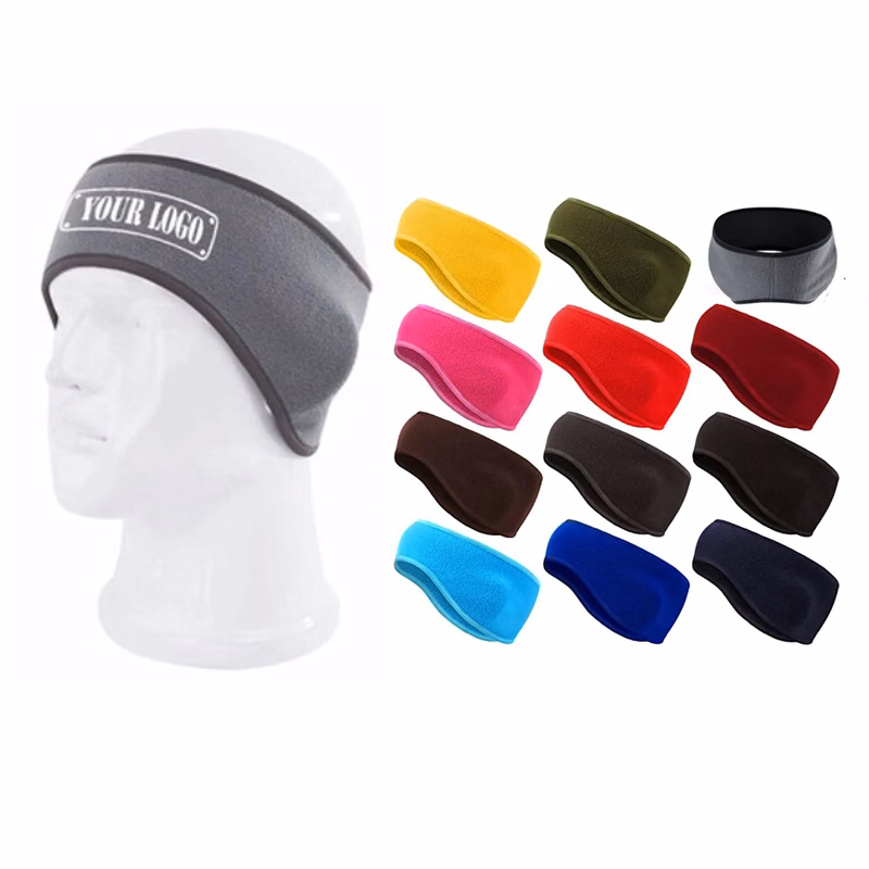 MOQ 20PCS Winter Warmer Stretch Fleece Earmuffs Headband
