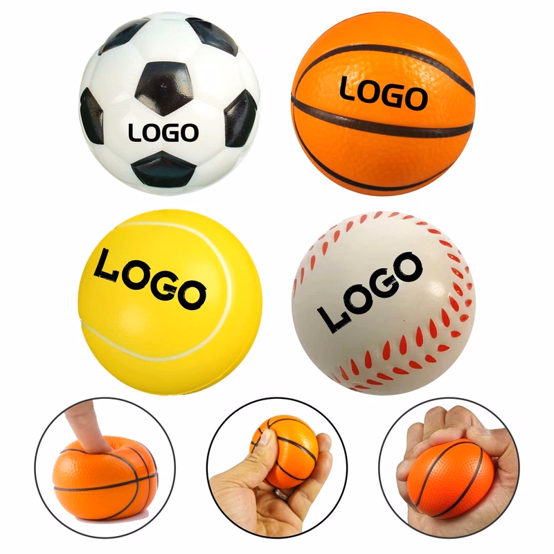 Customizable Soft Squeeze Sports Balls For Stress Relief