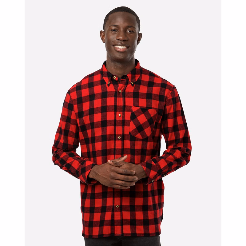 Men's Flannel Button Down Shirt - BU7401