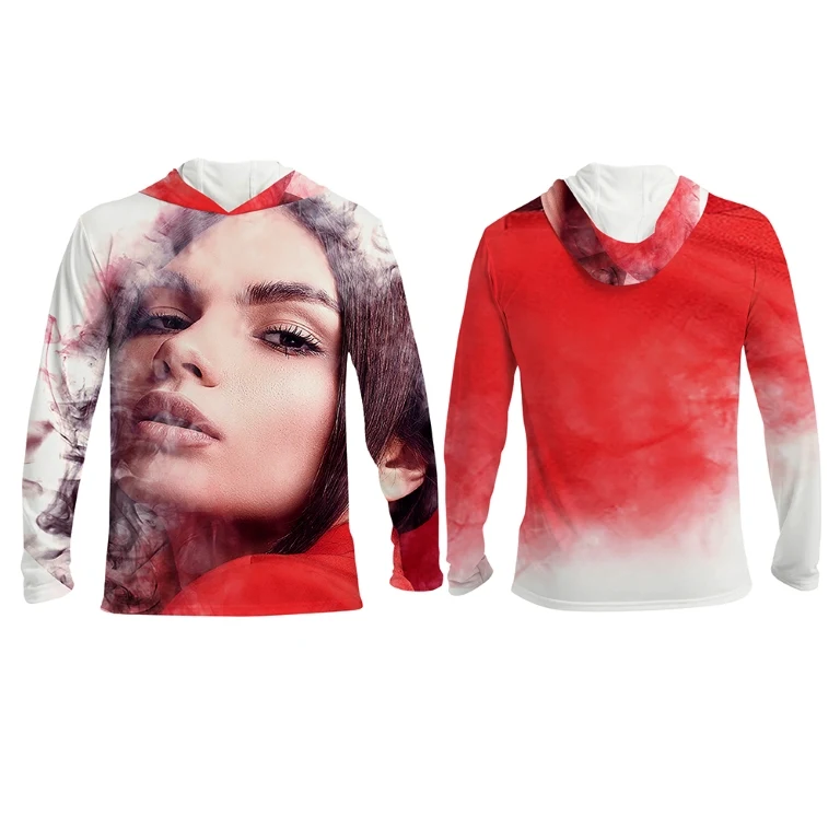 Long Sleeve Hoodie T-shirt (Full Dye Sublimation)#500039, custom hoodie or sweatshirt with logo imprint 1