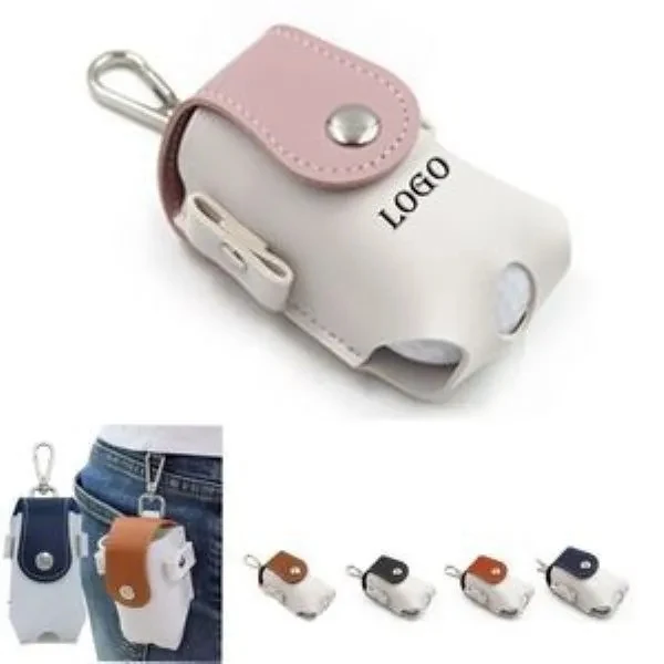Portable Tees Pu Leather Hang On Waist Gift Golf Ball P 1