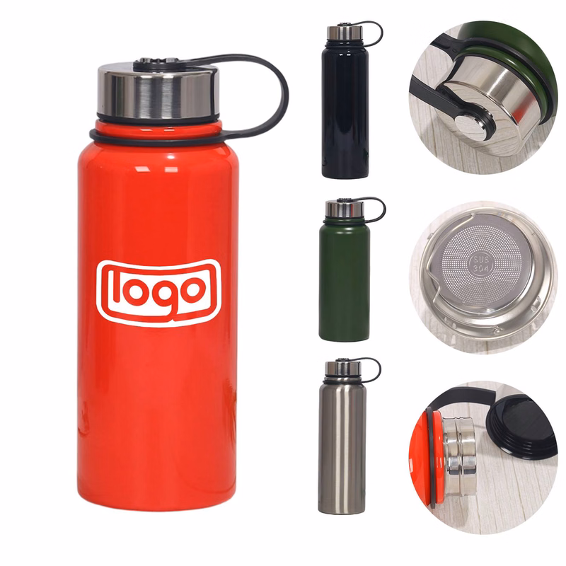 34 oz Vacuum Insulated Stainless Steel Sports Bottle