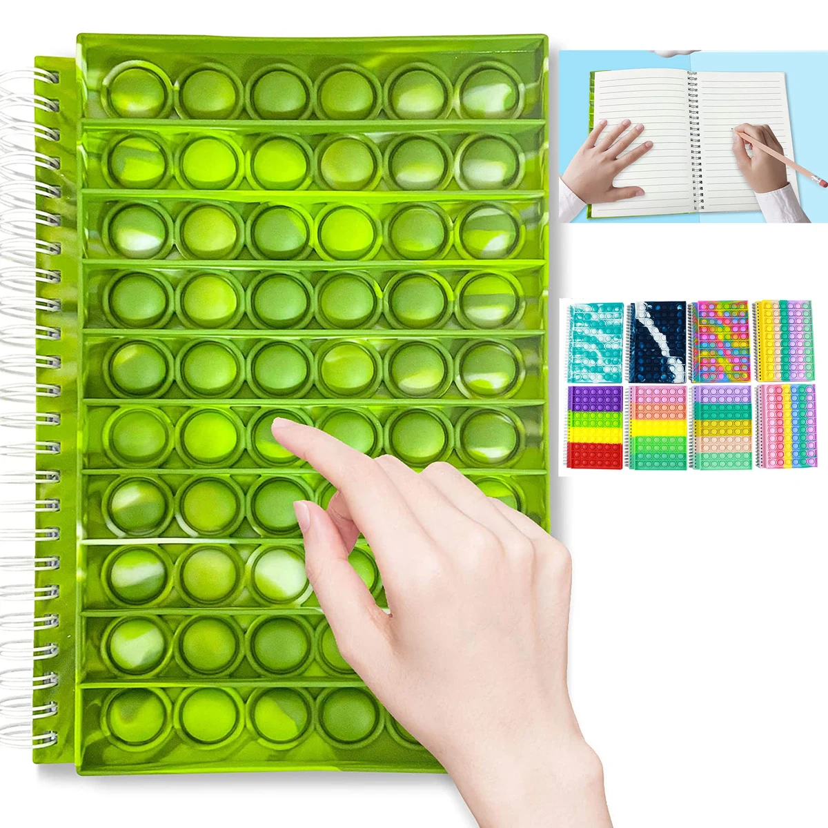 Push Pop Bubble Fidget Sensory Toy Spiral Notebook 1
