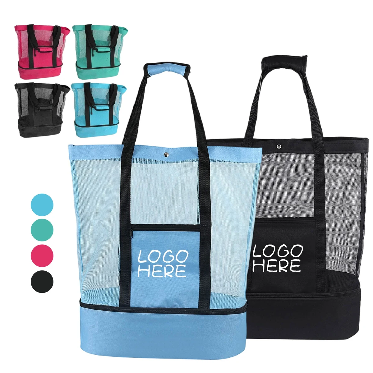 Beach Tote Bag with Cooler Compartment 1