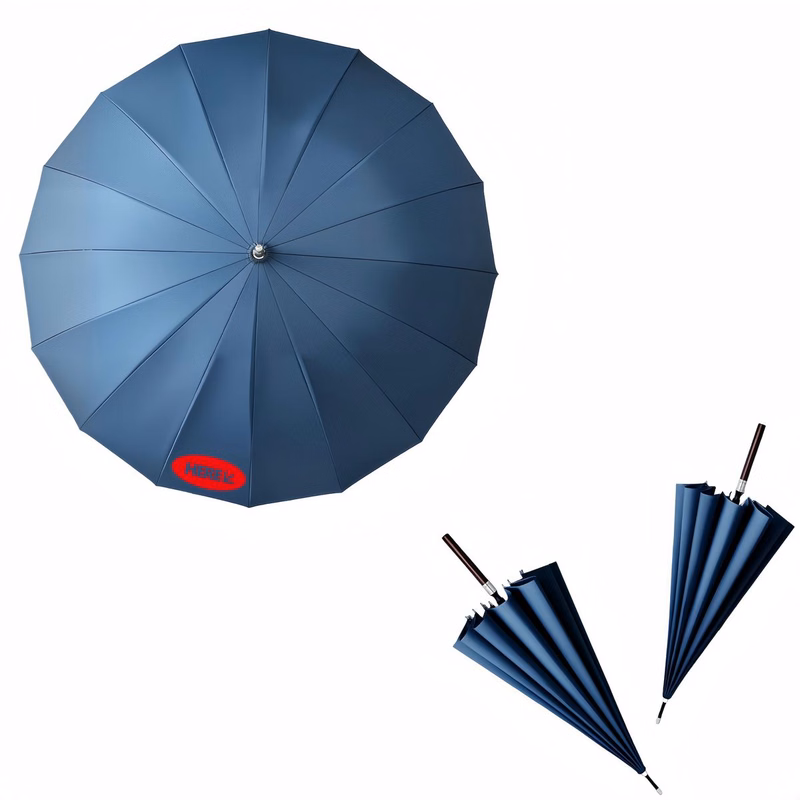 Classic Solid Wood Straight Business Umbrella