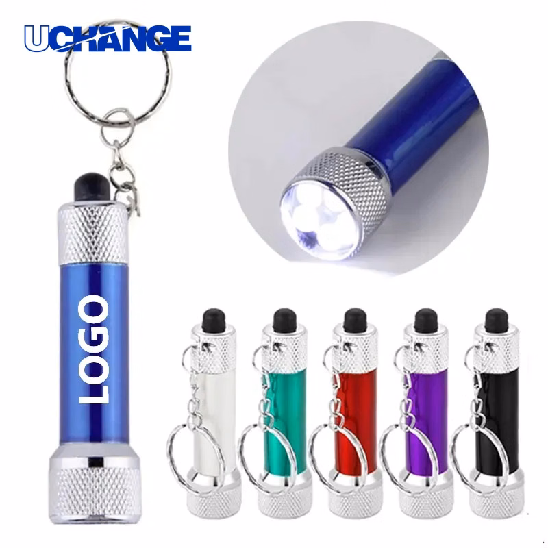 LED Aluminum Keychain Flashlight Compact Emergency Light