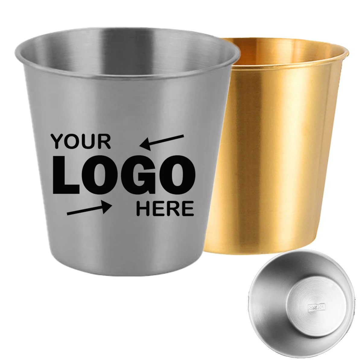 304 Stainless Steel Large Capacity Metal Ice Bucket 1