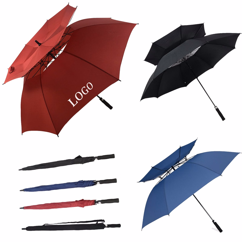 Automatic Open Golf Umbrella With Double Layer
