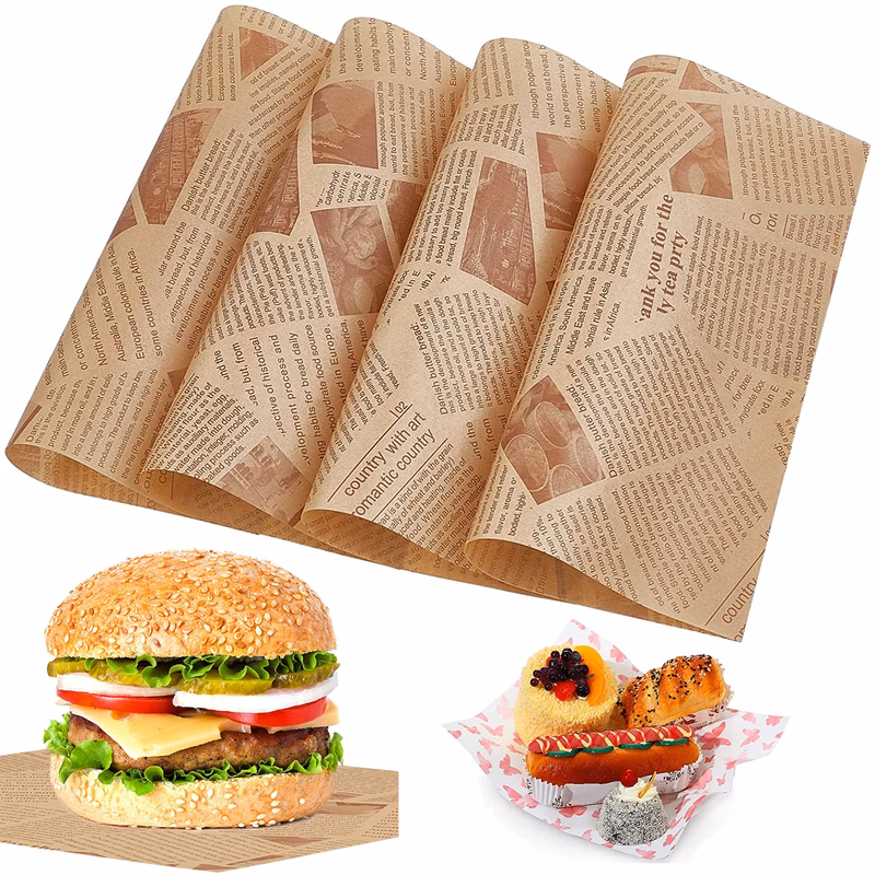 Sandwich Wrapping Paper 10 x 10 Inch