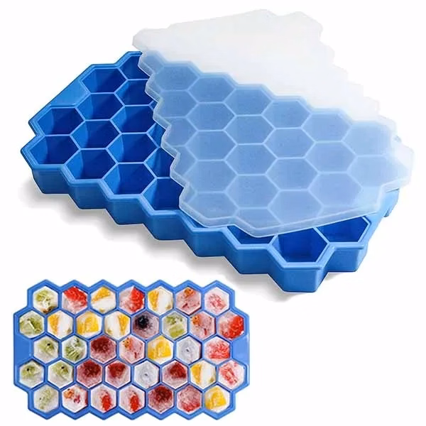 Silicone Ice Cube Tray With Lid