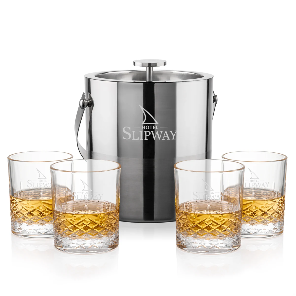 Catania Ice Bucket & Templeton On-the-Rocks Set 1