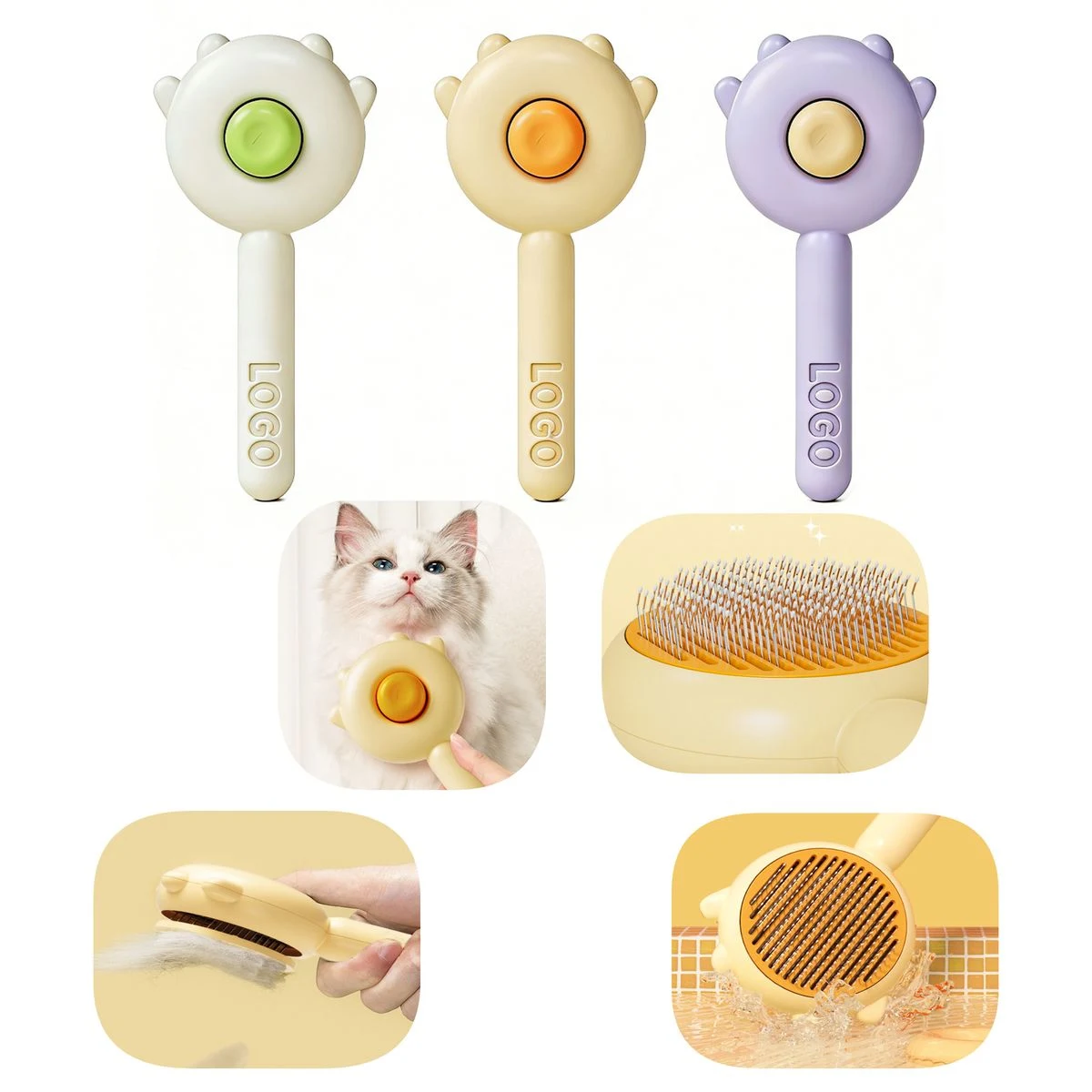 Pet Grooming Needle Comb Floating Hair Remover 1