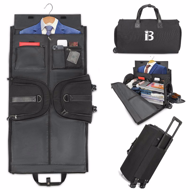 2 In 1 Heavy Hanging Garment Suitcase Duffel Bags