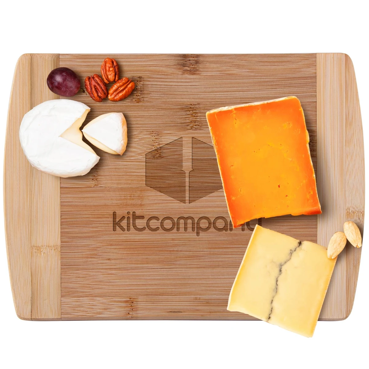 The Brisbane 11-Inch Two-Tone Deluxe Bamboo Cutting Board 1