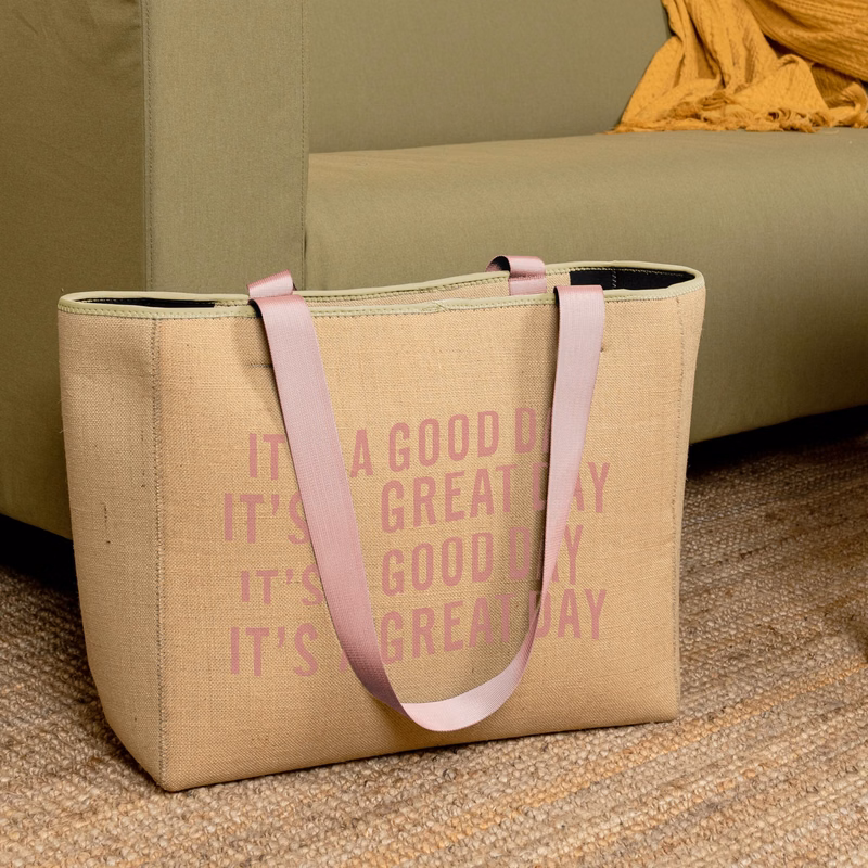 ALL DAY TOTE - BURLAP NEOPRENE - LARGE
