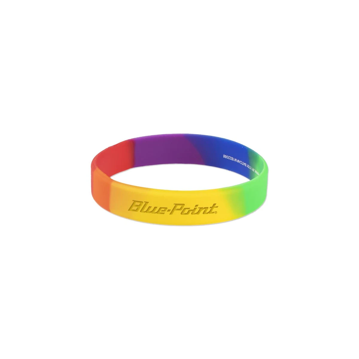 Debossed Rainbow Silicone Wristband 1