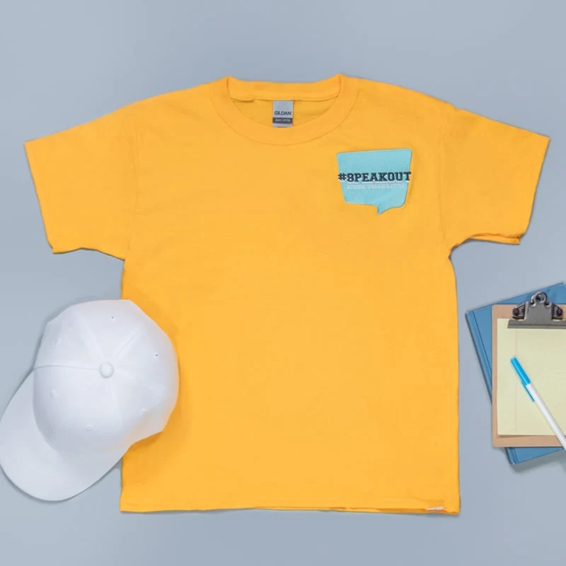 Custom Embroidered Youth Basic Cotton T-Shirts 1