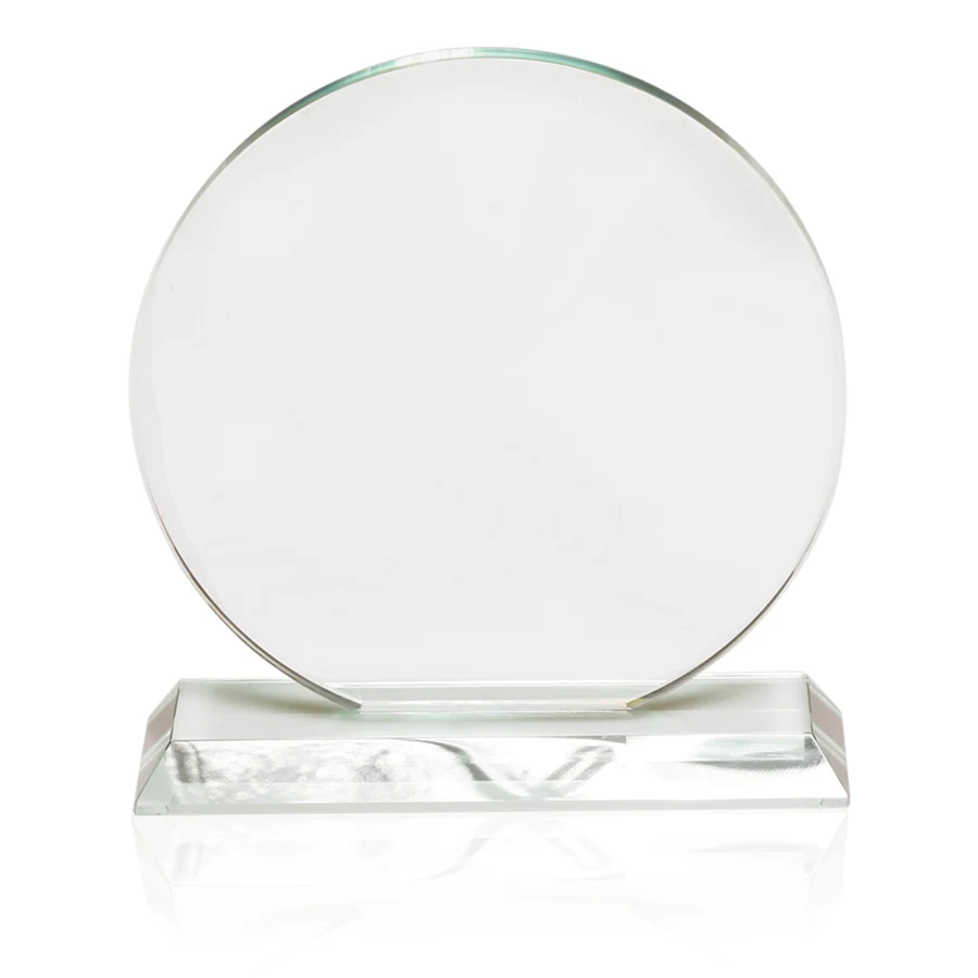 Round Crystal Glass Recognition Award 1