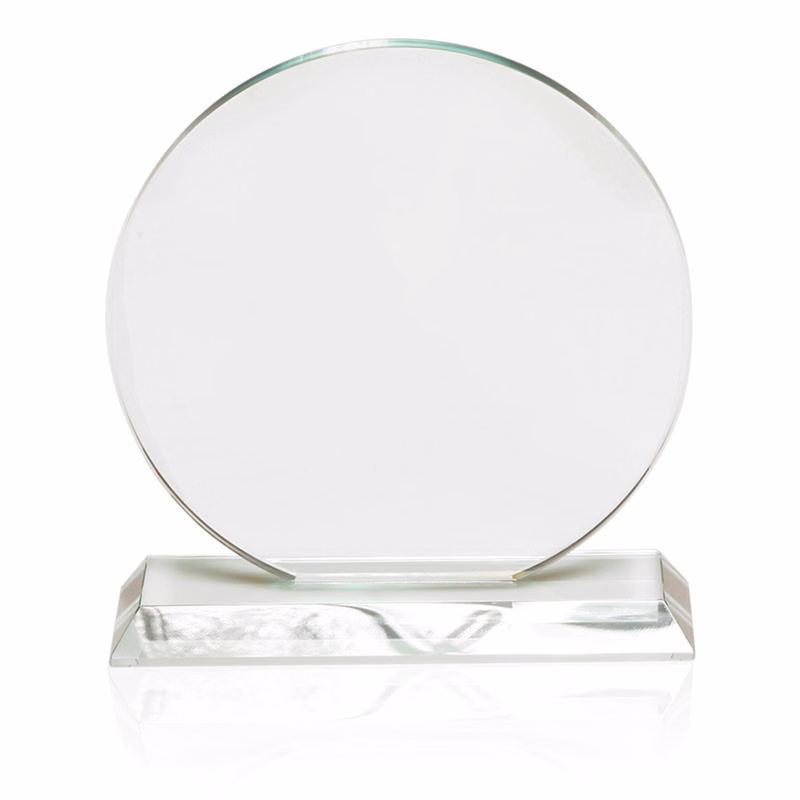 Round Crystal Glass Recognition Award