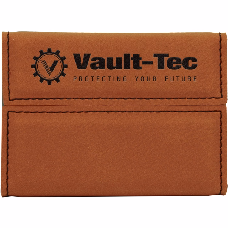 Rawhide Hard Leatherette Business Card Holder