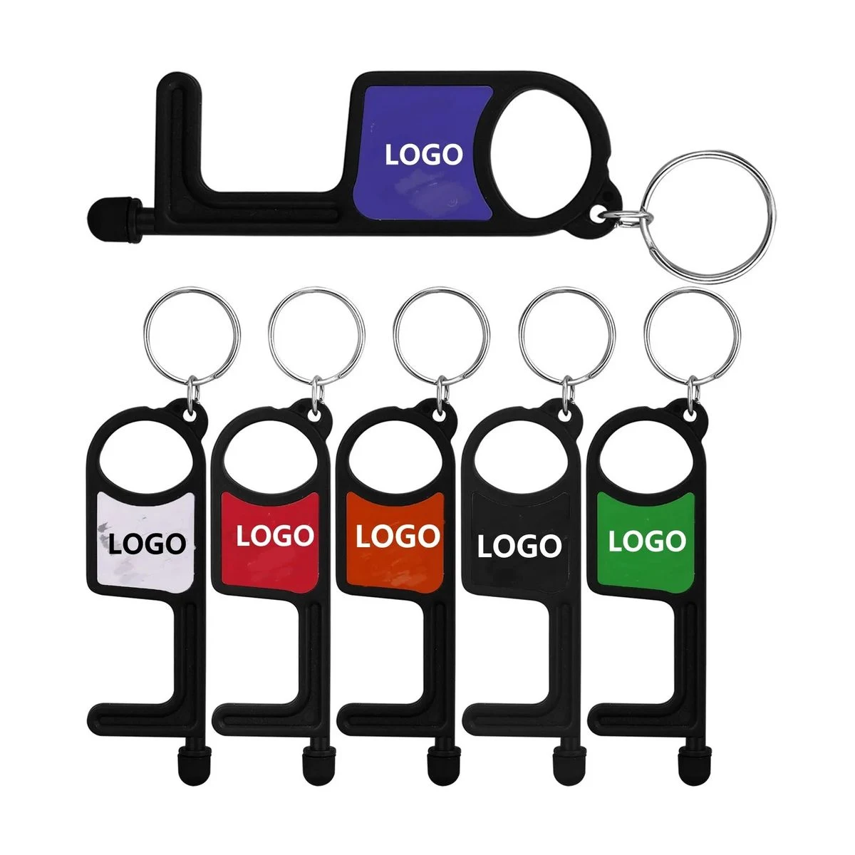 PPE Door Opener Closer No-Touch w/Stylus & Key Chain 1