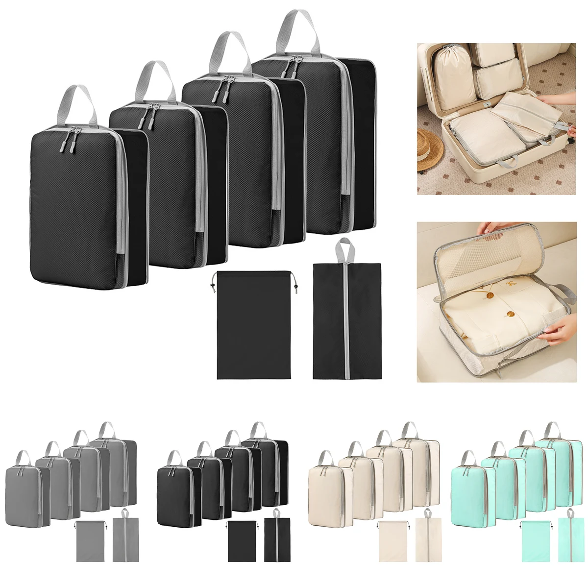 Compression Packing Cubes for Travel 1