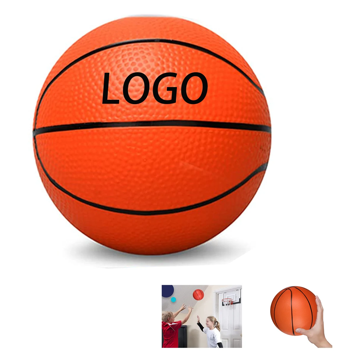 5inch Rubber Kids MINI Basketball MOQ 50pcs 1