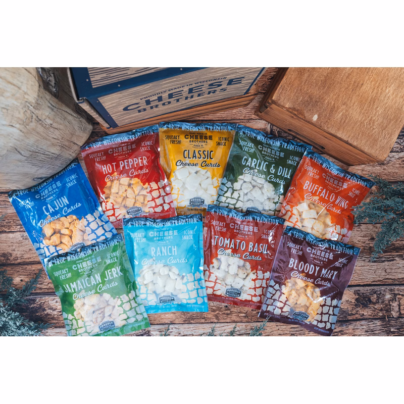 Cheese Bros. Wisconsin Cheese Curd Variety Pack Gift Box (9-Pack)