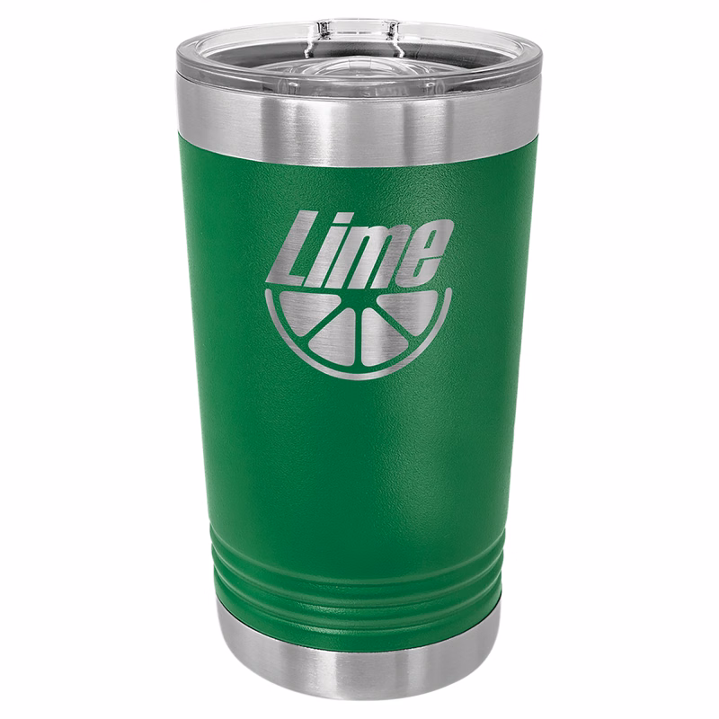 Polar Camel Green 16 oz. Pint with Slider Lid