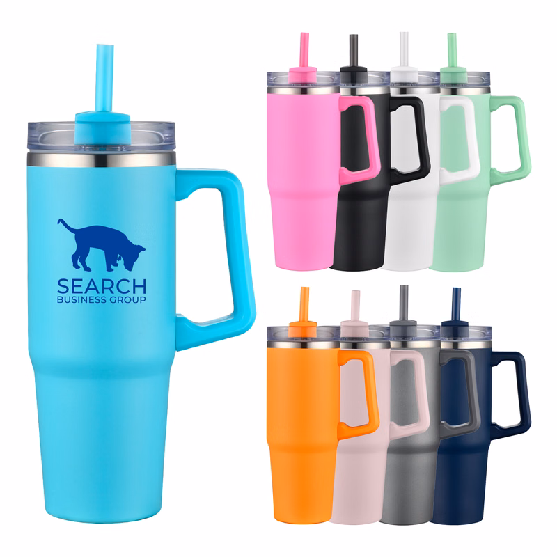 30 oz Travel Mug with Straw