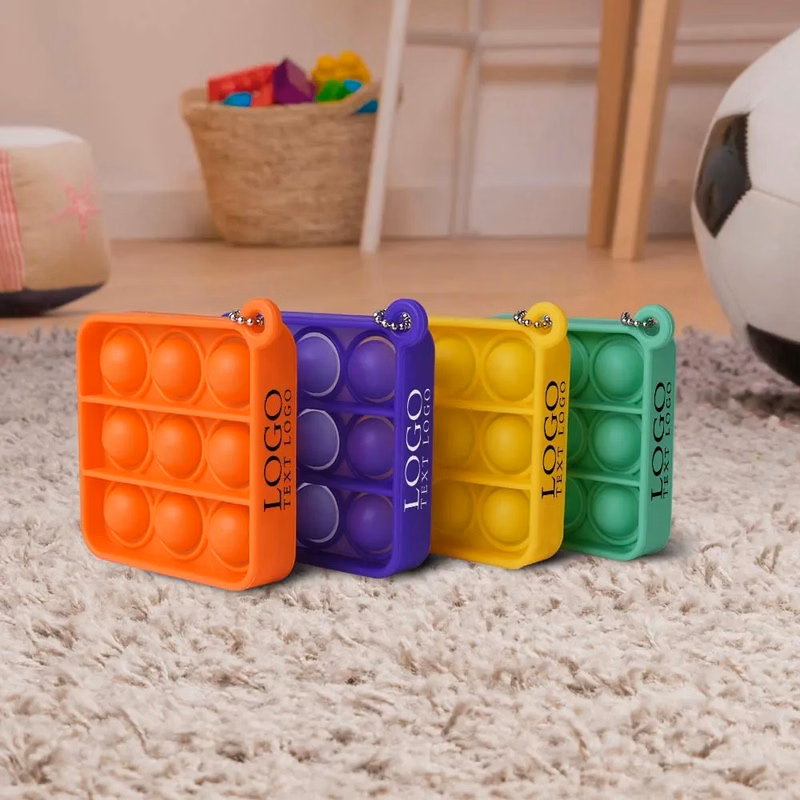 Mini Push Pop Bubble Keychains