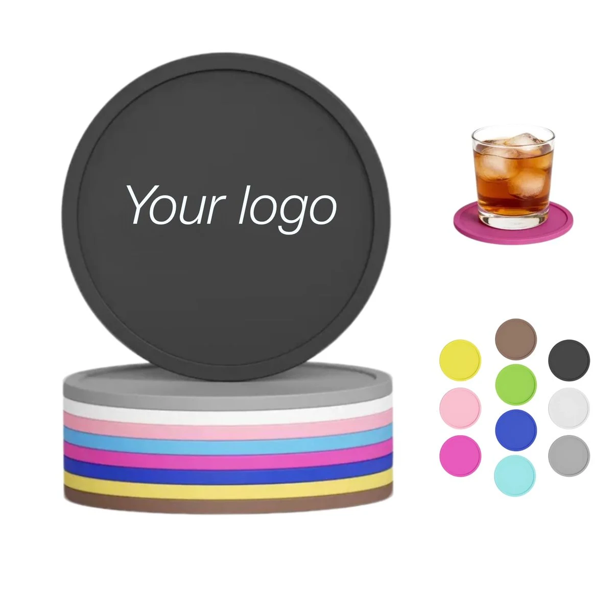 Colorful Silicone Non-Slip Cup Mat 1