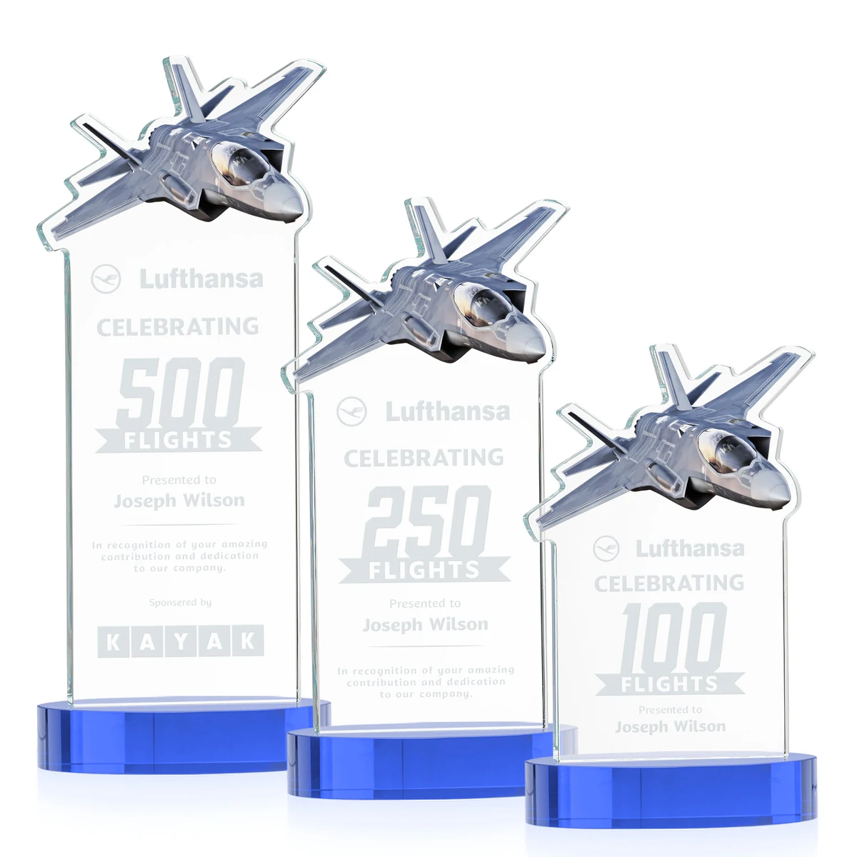 Top Gun Award on Alberton Base - Sky Blue 1
