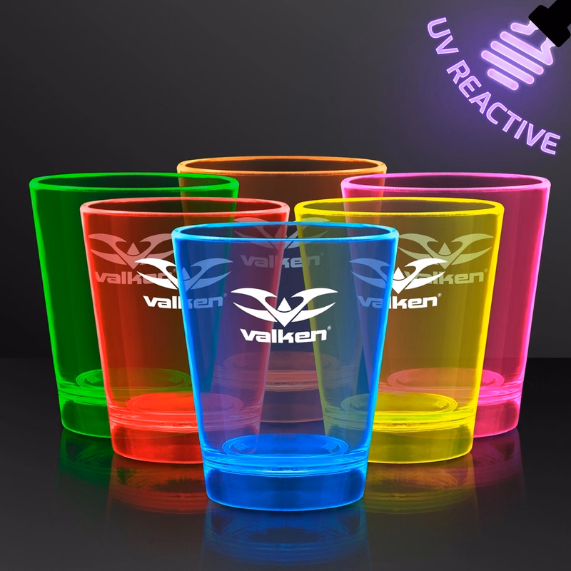 1.5 oz. UV Reactive Glow Shot Glasses