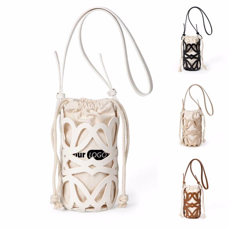 Canvas bucket Cross-body bag