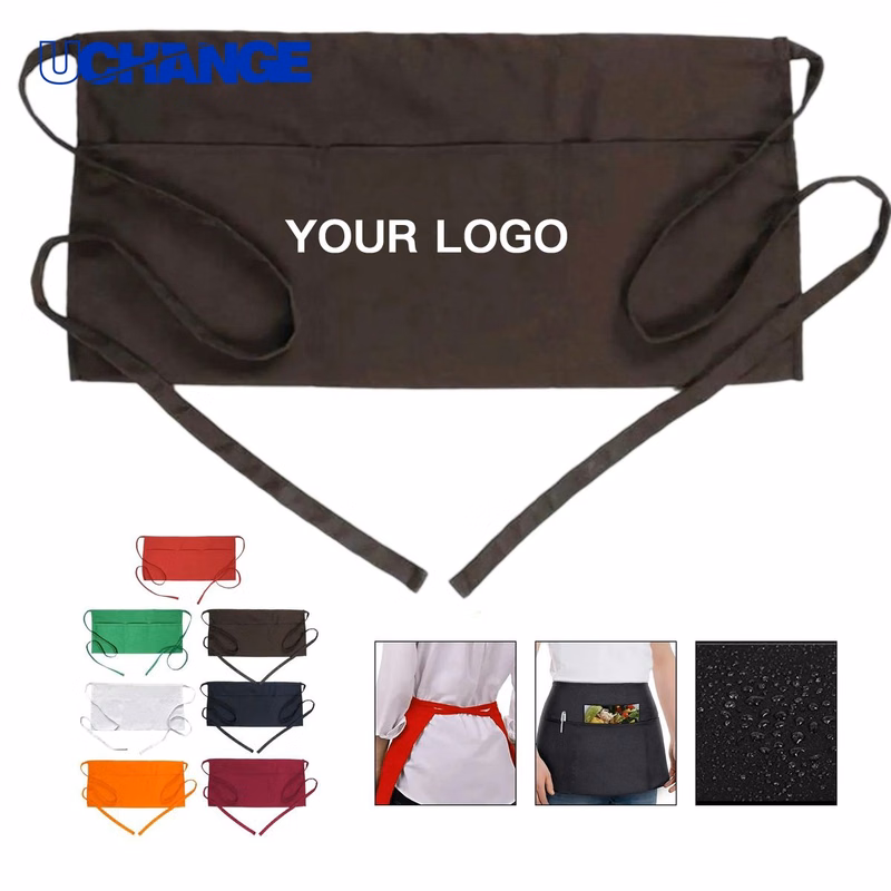 Utility Server Apron with Pocket Organizer for Work Use