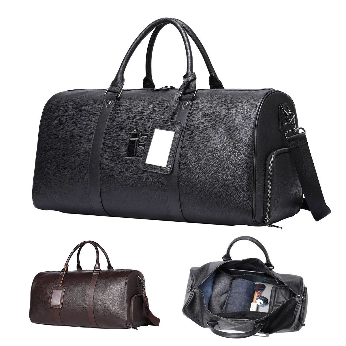 Genuine Leather Travel Duffel Bag 1