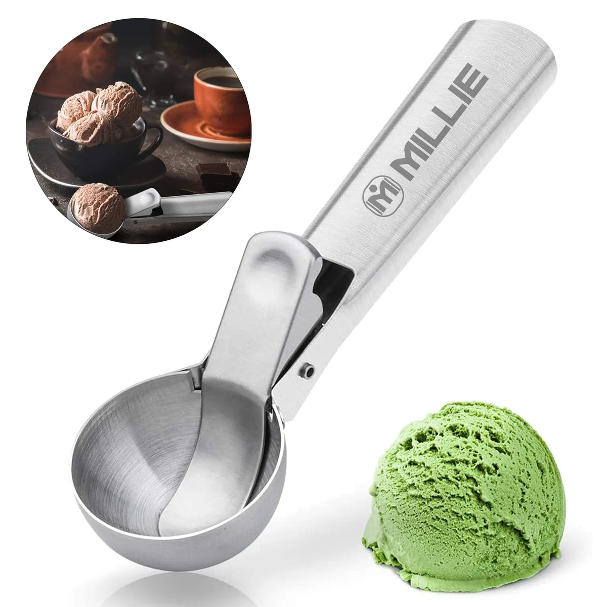 Stainless Steel Ice Cream Scooper 1
