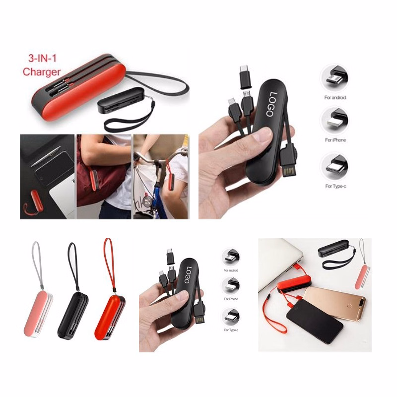 Portable 3 In 1 Universal Charger with Mico USB