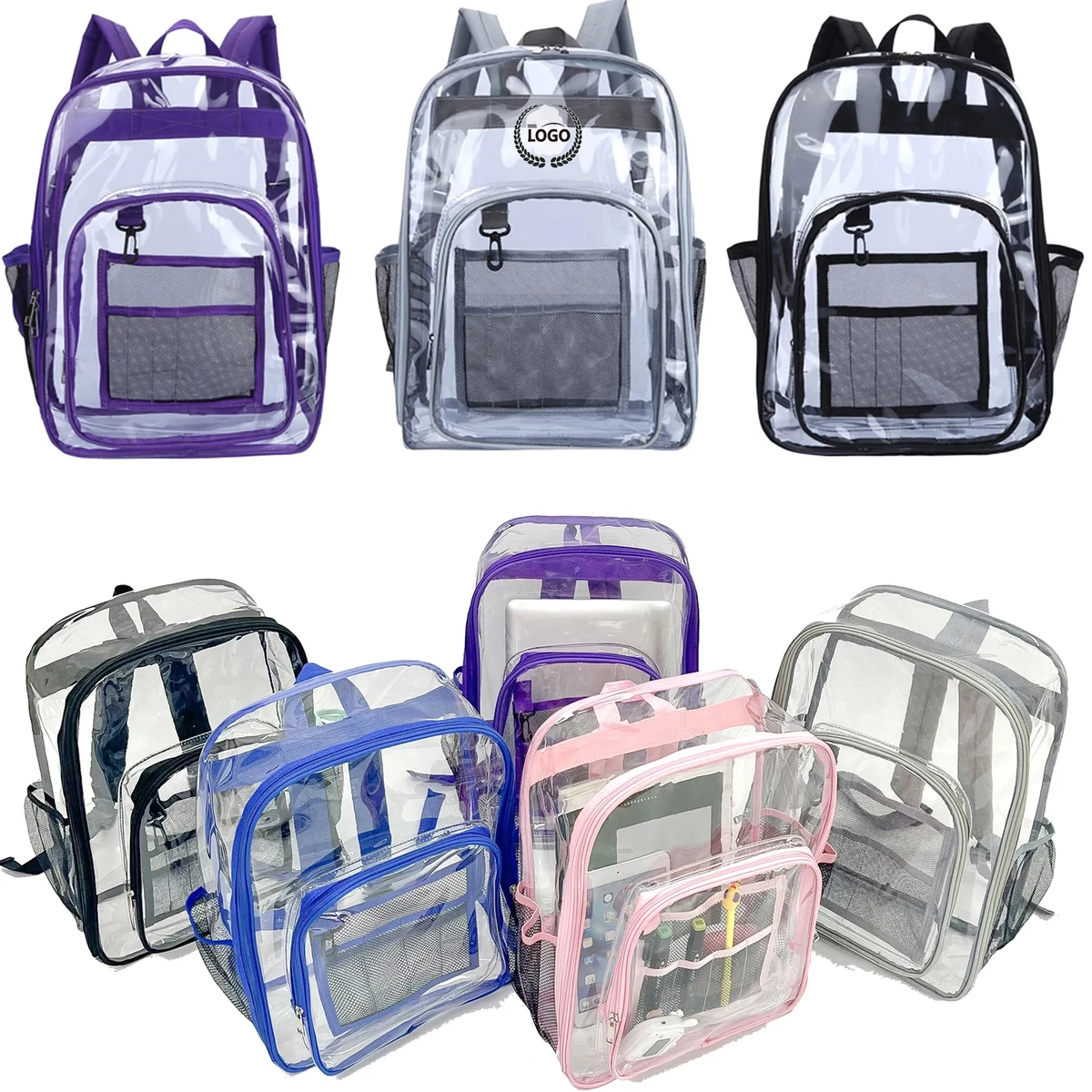 PVC See Through Backpacks 1