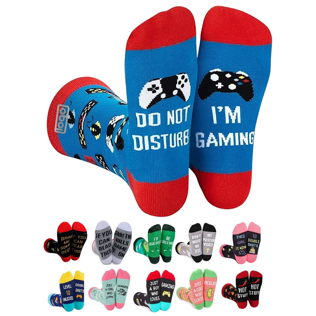 Alphabet Mid-Calf Cotton Socks 1