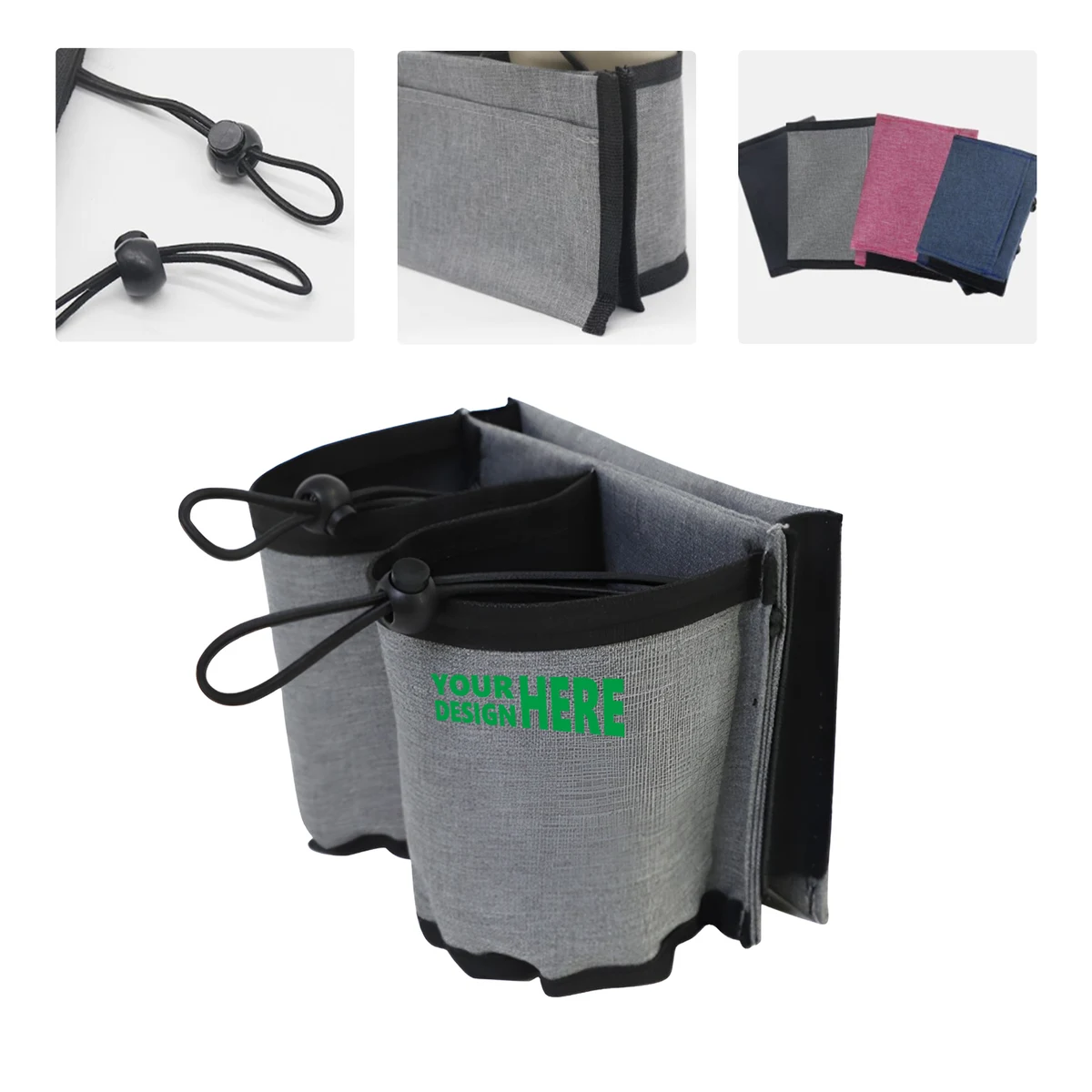 MOQ50 Personalized Portable Luggage Cup Holder 1