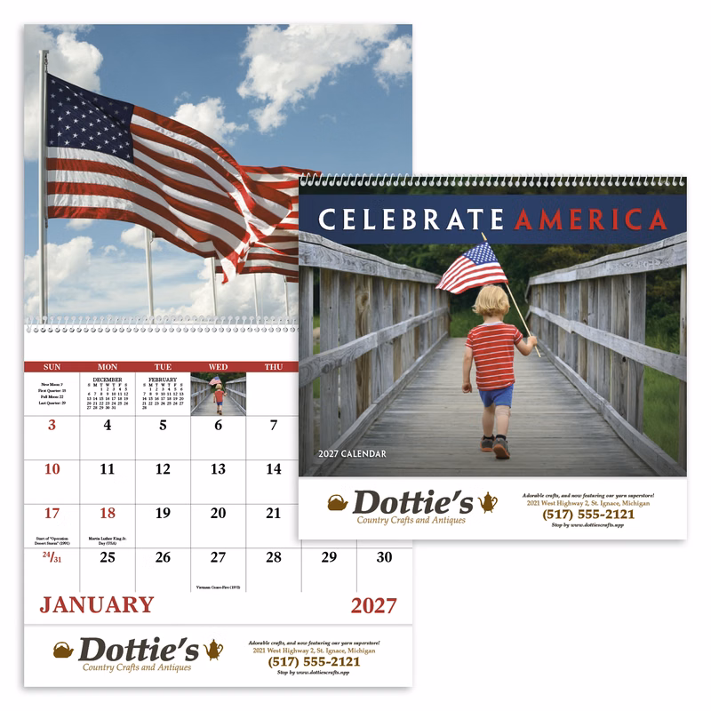 Good Value™ Celebrate America - Spiral Calendar
