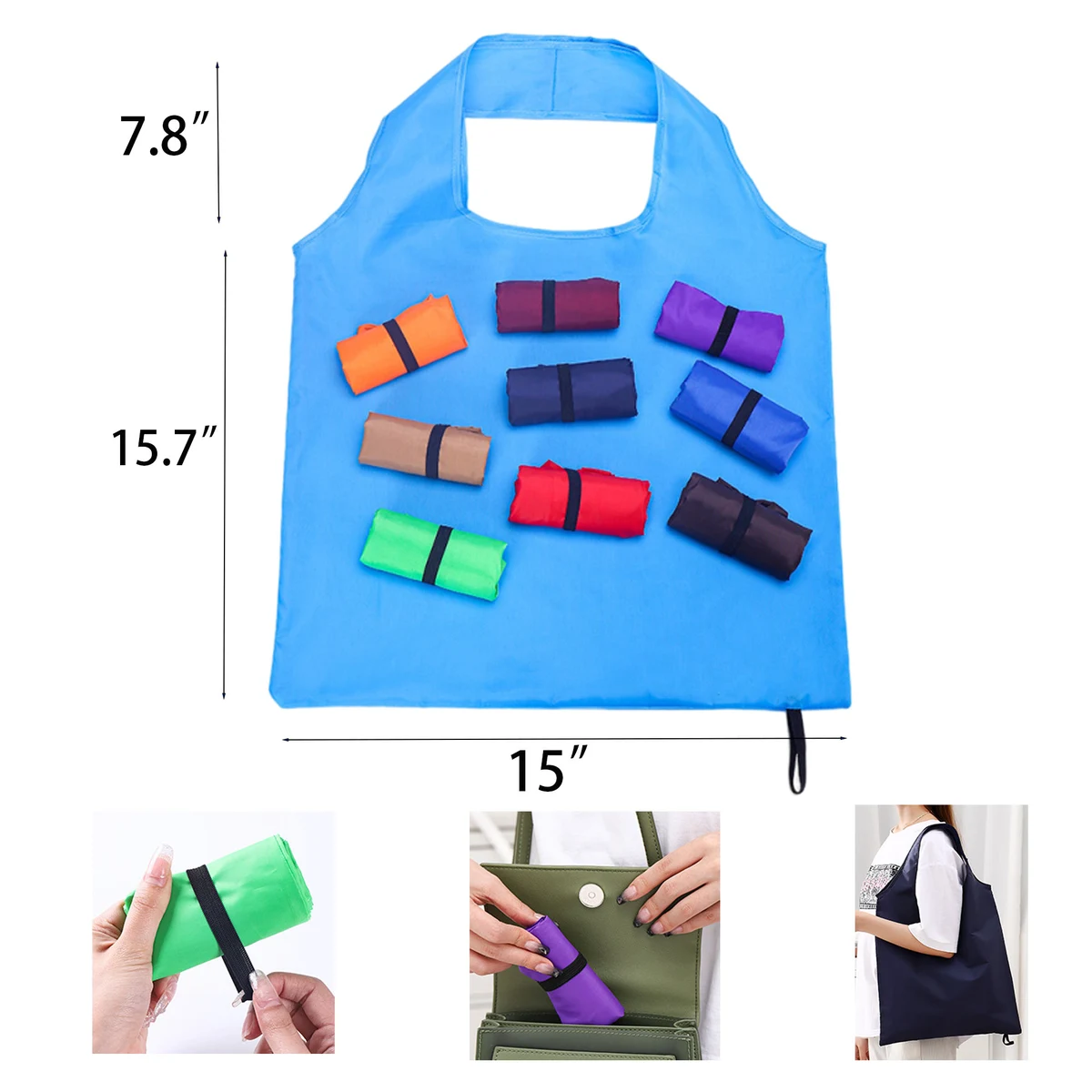 Folding Grocery Tote Bag 1