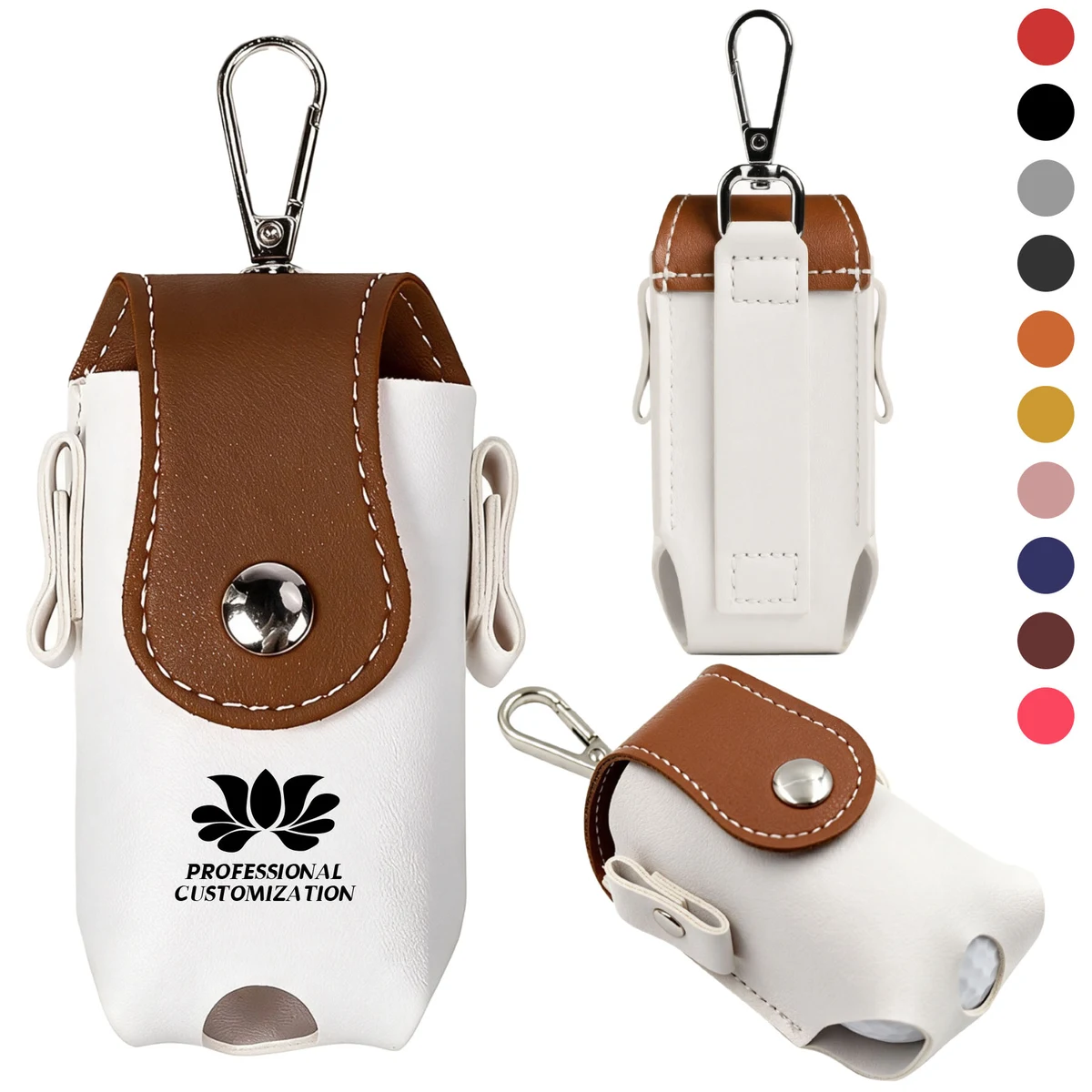 PU Golf Ball Pouch 1