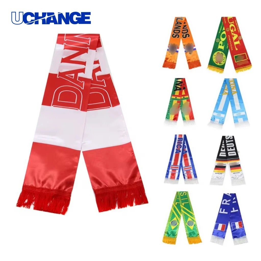 Satin Soccer Fan Scarf 1