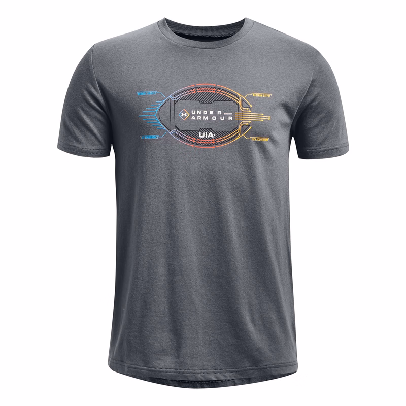 UA Schematic Football Boys' Short Sleeve