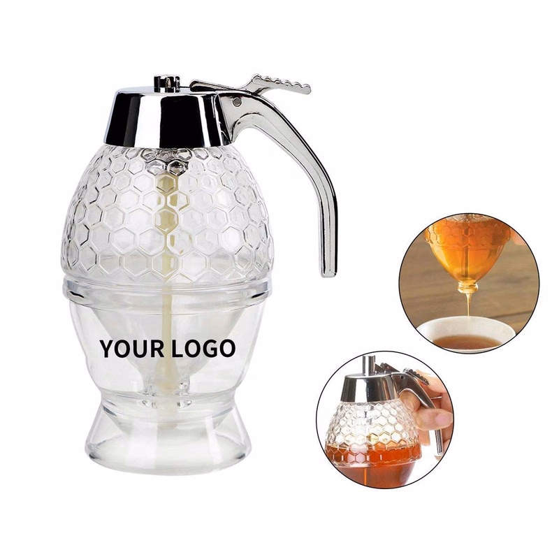 Glass Honey Dispenser No Drip Design Durable